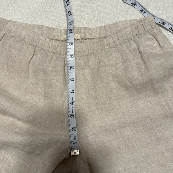 Eileen Fisher 100% Organic Linen Capris PP - Picture 8 of 11